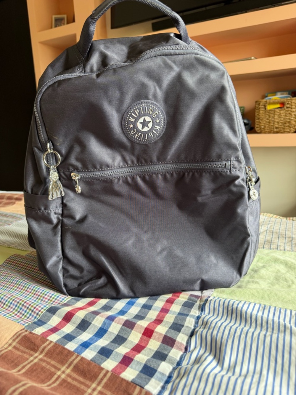 Kipling Classic Black Nylon Backpack